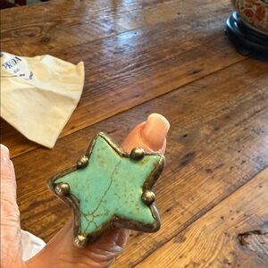 Star-Shaped Turquoise Stone Ring